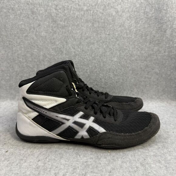Asics Shoes Mens Size 9.5 Matflex 6 Black Athletic Wrestling Sneakers 1081A021 - Picture 4 of 9